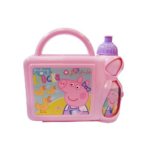 Lunchera infantil de Peppa Pig con botella  Peppa pig