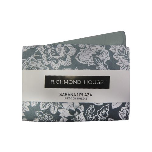 Juego Sábanas 2 Plazas Richmond House Estampadas 100% Microfibra - 301-2  Richmond house