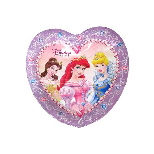 Cotillón Plato Corazón x 8 - Princesas Disney — Cartoons