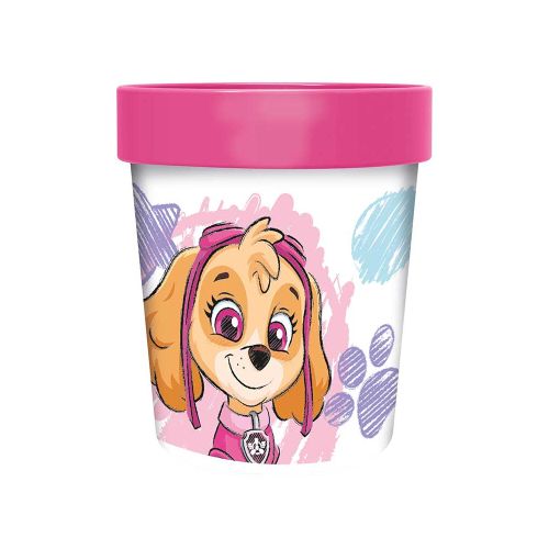 Vaso Plástico Paw Patrol para Microondas 260 ml - ROSA — Cartoons