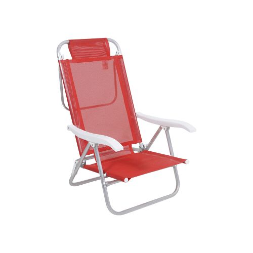 Silla Plegable de Aluminio 6 Posición - ROJO — Cartoons