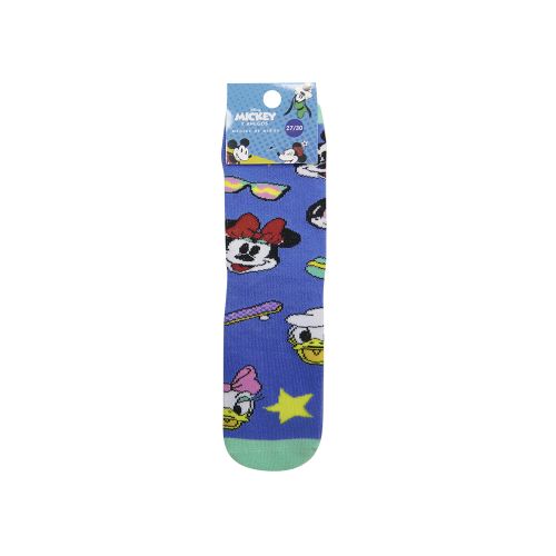 Medias Infantiles Mickey y Sus Amigos Azul Oficial Talle 19/30 — Cartoons