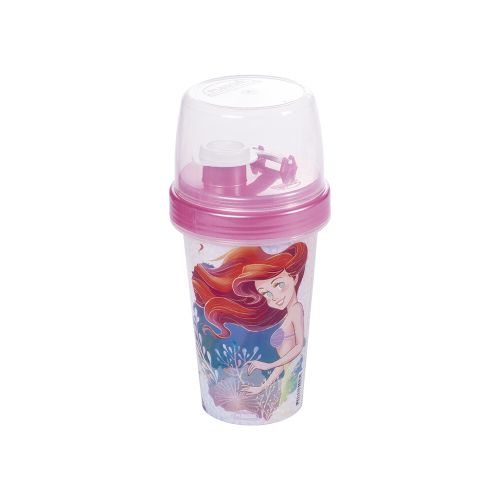 Vaso Milk Shake con Tapa Princesas Disney 320 ml - ROSA — Cartoons