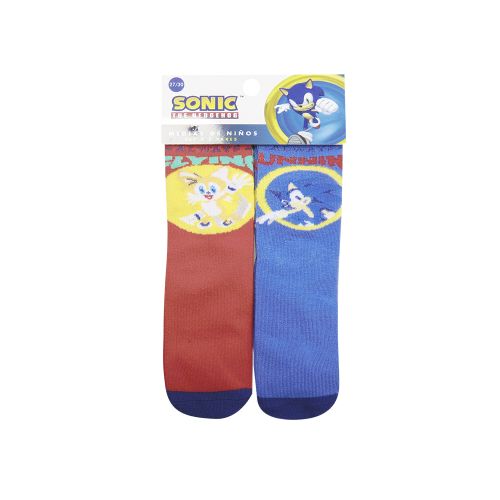 Pack x 2 Medias Infantiles Sonic Talle 19/30 — Cartoons