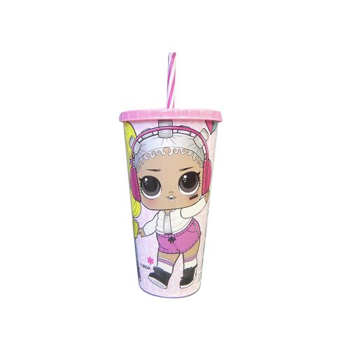 Vaso Plástico con Pajita LOL Surprise 700ml Oficial — Cartoons