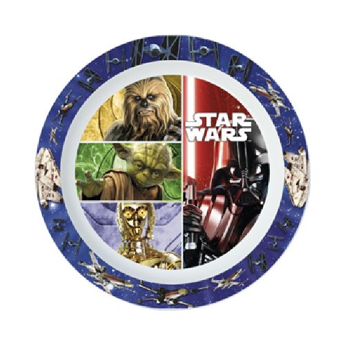 Plato Microondas The Mandalorian 22 cm - AZUL — Cartoons