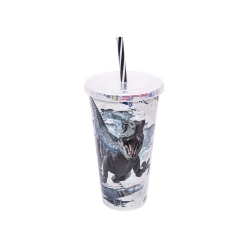 Vaso Plástico con Pajita Jurassic World 700ml Oficial — Cartoons