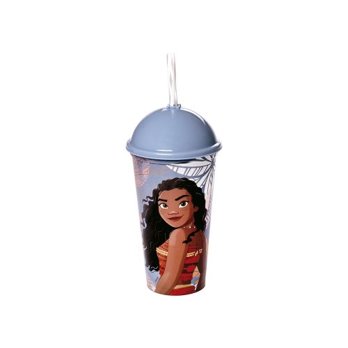 Vaso Plástico Milk Shake con Pajita Moana 500 ml — Cartoons