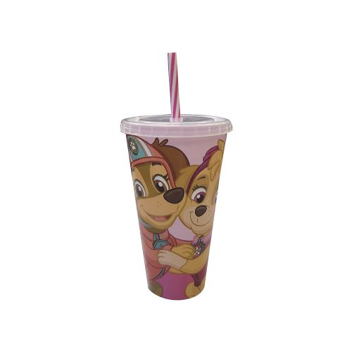 Vaso Plástico con Pajita Paw Patrol 700ml - SKYE — Cartoons