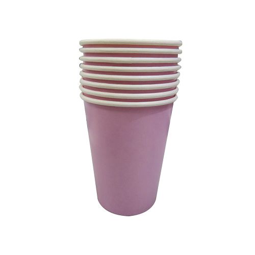 Vaso Grande Cotillón Pack x8 Variedad Colores - ROSA — Cartoons