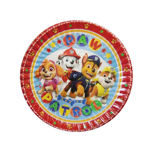 Cotillón Plato Descartable Paw Patrol x 8 — Cartoons