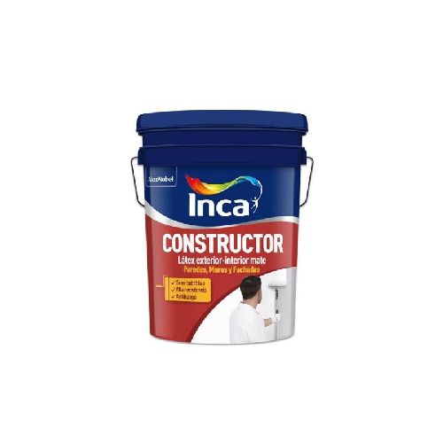 Pintura Látex Inca Constructor Exterior-interior Mate 4 L  INCA