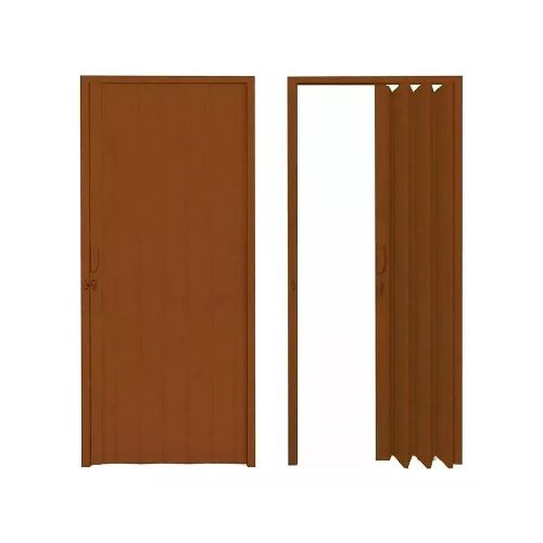 Puerta Plegable Pvc 90x210cm Color Marron 90m  