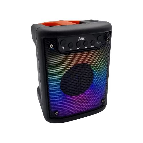 Parlante Caja Activa Bluetooth Inalambrico Sd Usb Fm Rgb  