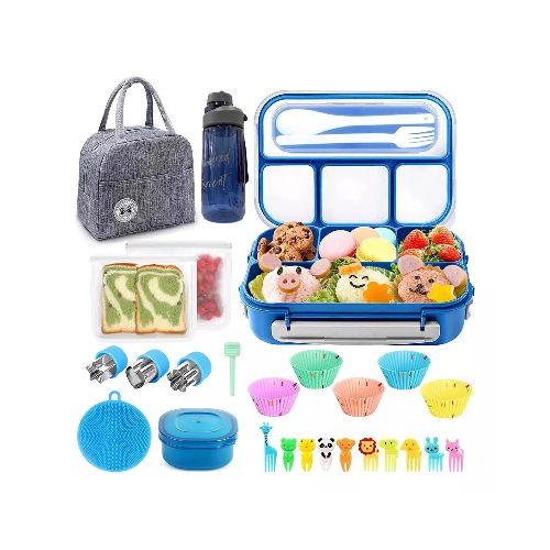 Set X27 Lunchera T‚rmica Tupper Vianda+ Botella+ Accesorios  