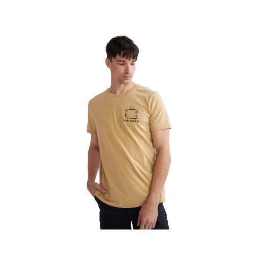 Remera de Hombre KristoBelga SANTIAGO KristoBelga - Marrón Camel — Peppos