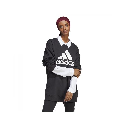 Buzo de Mujer Adidas Essentials Logo Adidas - Negro - Blanco — Peppos