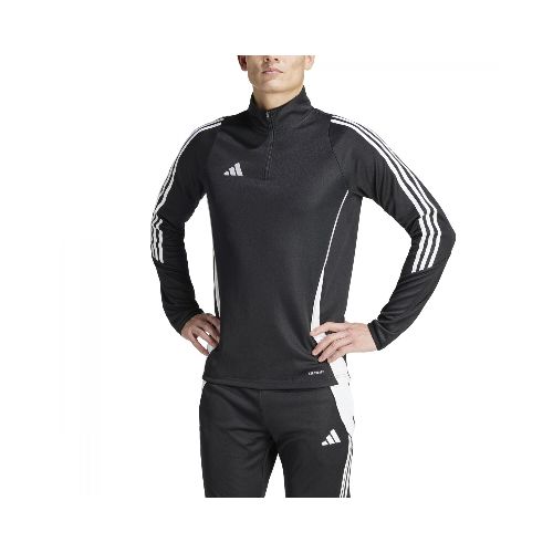 Buzo de Hombre Adidas Zip Tiro 24 Adidas - Negro - Blanco — Peppos