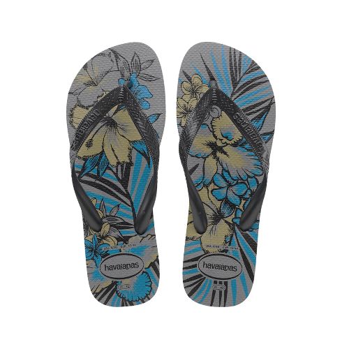 Sandalia de Hombre Havaianas Havaiana Aloha Havaianas - Gris Acero — Peppos