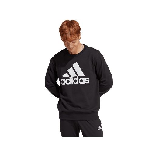 Buzo de Hombre Adidas Essentials French Terry Adidas - Negro - Blanco — Peppos