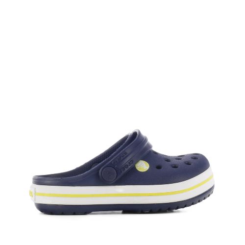 Zueco de Niños Crocs Crocband Clog Crocs - Azul Marino - Amarillo Limón — Peppos