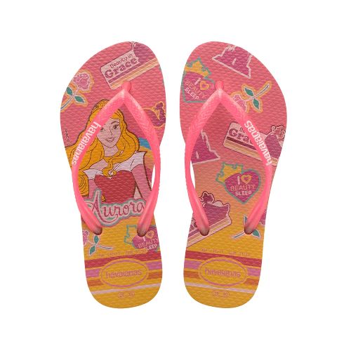 Sandalia de Niños Havaianas Kids Slim Princes Havaianas - Rosa - Dorado — Peppos