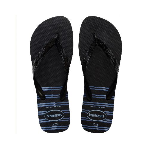 Ojotas de Hombre Havaianas Top Basic Havaianas - Negro - Azul — Peppos