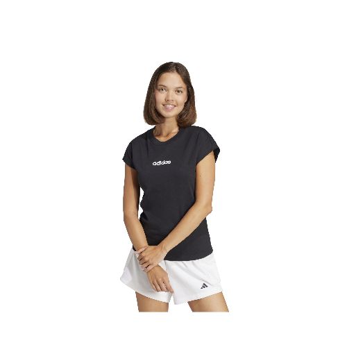 Remera de Mujer Adidas Essentials Adidas - Negro - Blanco — Peppos