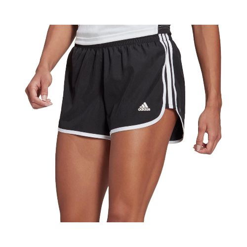 Short de Mujer Adidas Marathon 20 Adidas - Negro - Blanco — Peppos