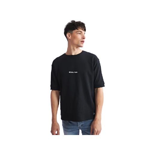 Remera de Hombre N+ Tarragona N+ - Negro — Peppos