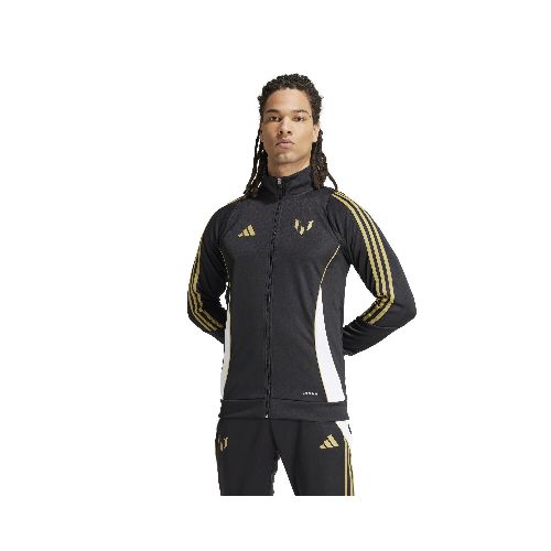 Campera de Hombre Adidas Messi Zip Adidas - Negro - Dorado — Peppos