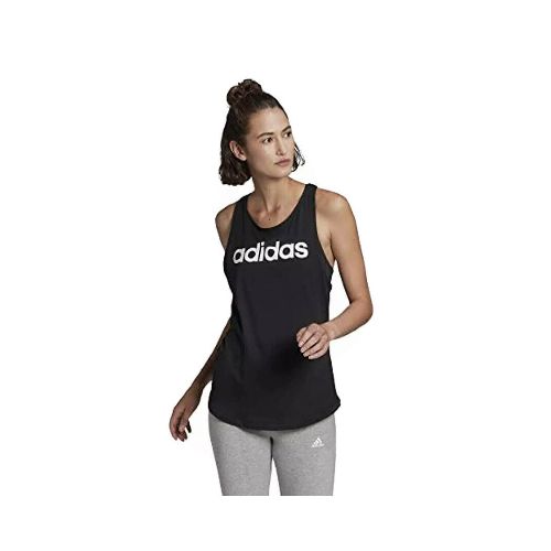 Musculosa de Mujer Adidas Essentials Loose Adidas - Negro - Blanco — Peppos