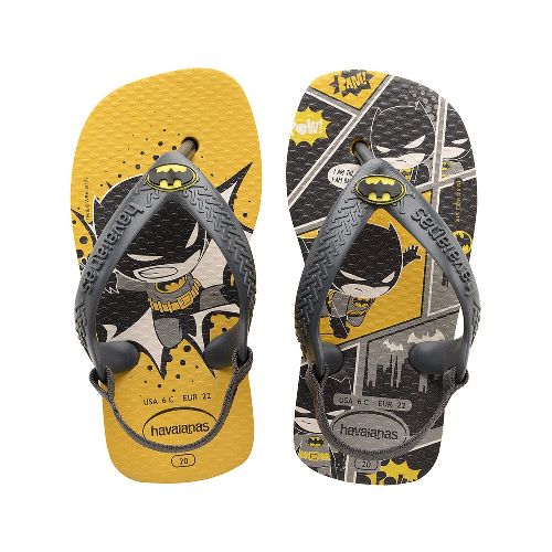 Sandalia de Niños Havaianas New Baby Heroes Havaianas - Amarillo — Peppos