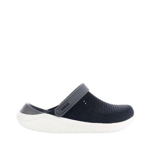 Zueco de Hombre Crocs Lite Ride Crocs - Negro - Gris Humo — Peppos