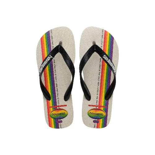 Sandalia de Hombre Havaianas Top Pride Havaianas - Negro — Peppos