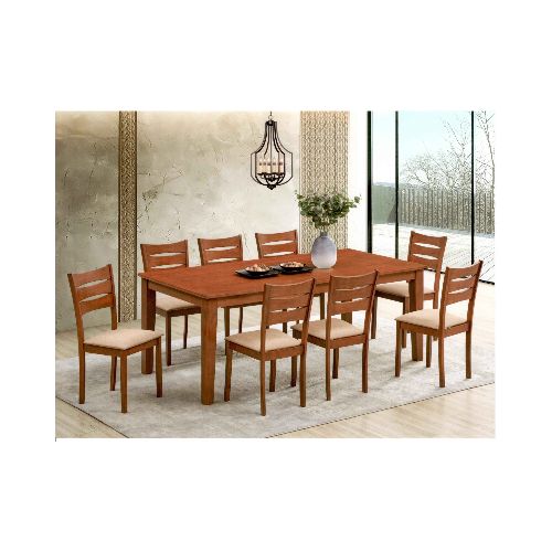 JUEGO DE COMEDOR 8 SILLAS HV BLUEBELL — Alfa Ventas