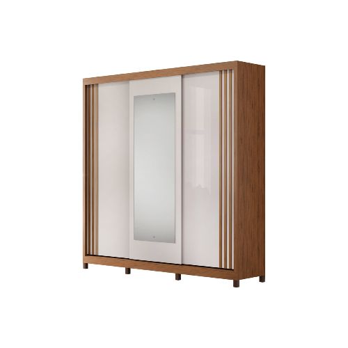 DJ- ROPERO 3 PUERTAS CORREDIZAS MDF CELTA FREIJO/WHITE — Alfa Ventas