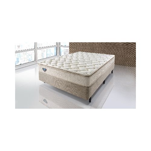 ECOFLEX- CONJUNTO SOMMIER 1 PLAZA Y MEDIA D60 C/PILLOW 120X188X025 — Alfa Ventas