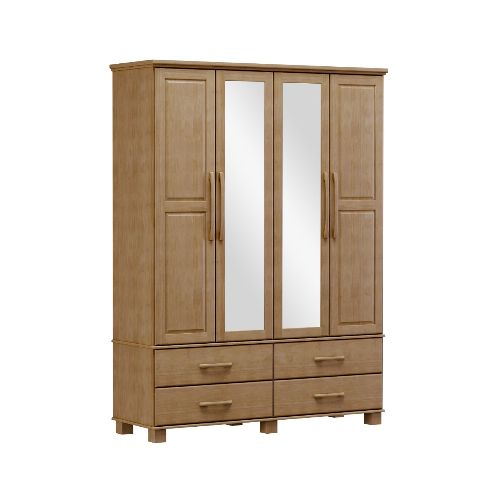 FINESTRA- ROPERO OURO 4 PUERTAS 4 CAJONES 2242F FREIJO — Alfa Ventas