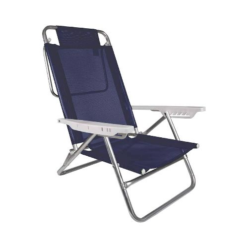 SILLA PLEGABLE DE ALUMINIO SUMMER FASHION MOR — Alfa Ventas