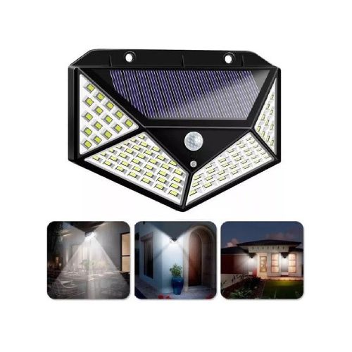 Foco Solar de 100 LED con Sensor de Movimiento  