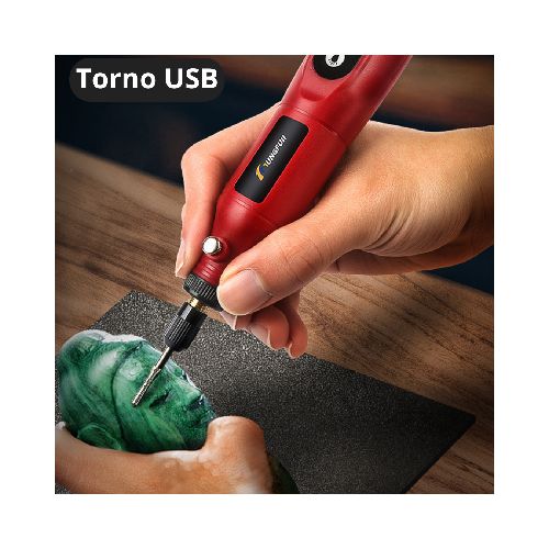 Mini Torno Recargable USB con Accesorios  