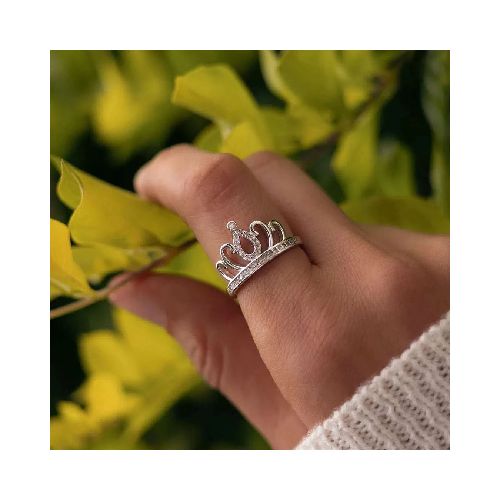 Anillo Crown Queen Plata 925 - ri18041  