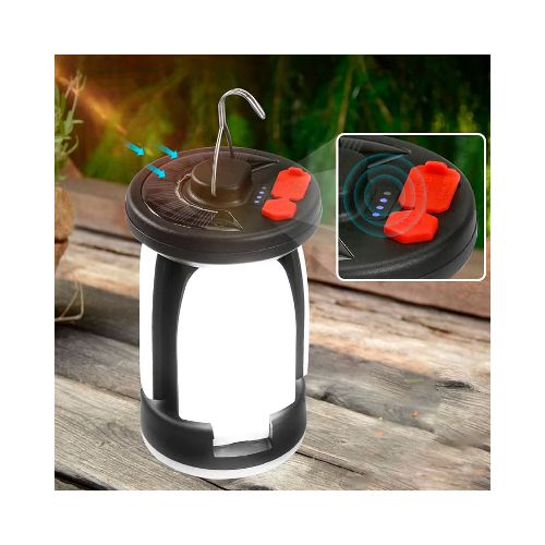 Linterna Farol Power Bank con Panel Solar  