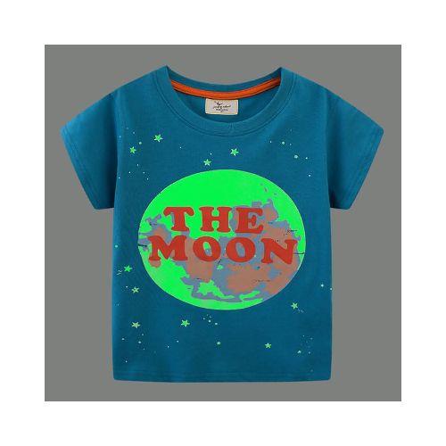 Camiseta Luminosa Diseño Luna para Niño  