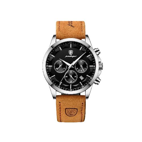 Reloj Benyar de Cuarzo para Hombre Pulsera de Cuero  