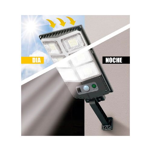 Foco Solar Grande 6 Luces Led con Control  