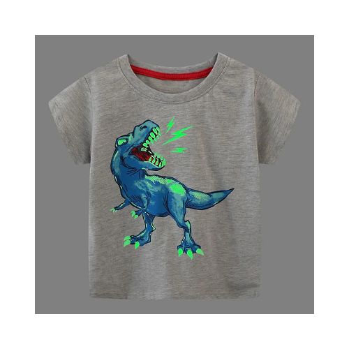 Camiseta Luminosa Diseño Trex para Niño  