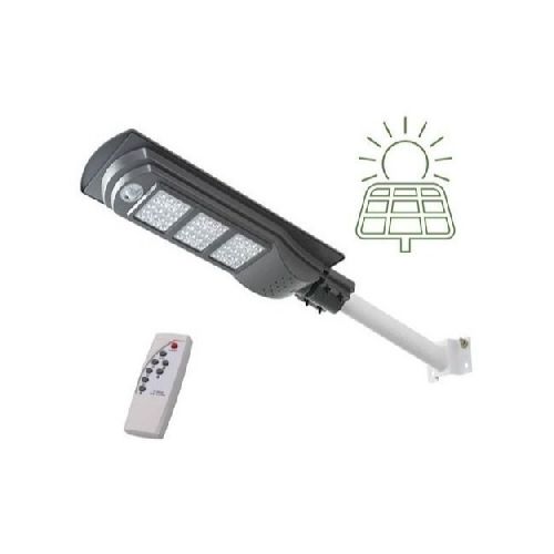 Foco Solar Led 90w Exterior C/ Sensor Y Control+ Brazo Metal  