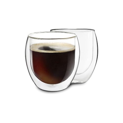 Vaso Vidrio Térmico Doble Pared Té Café Sin Asa 250 Ml - Variante Modelo Chico — Atrix